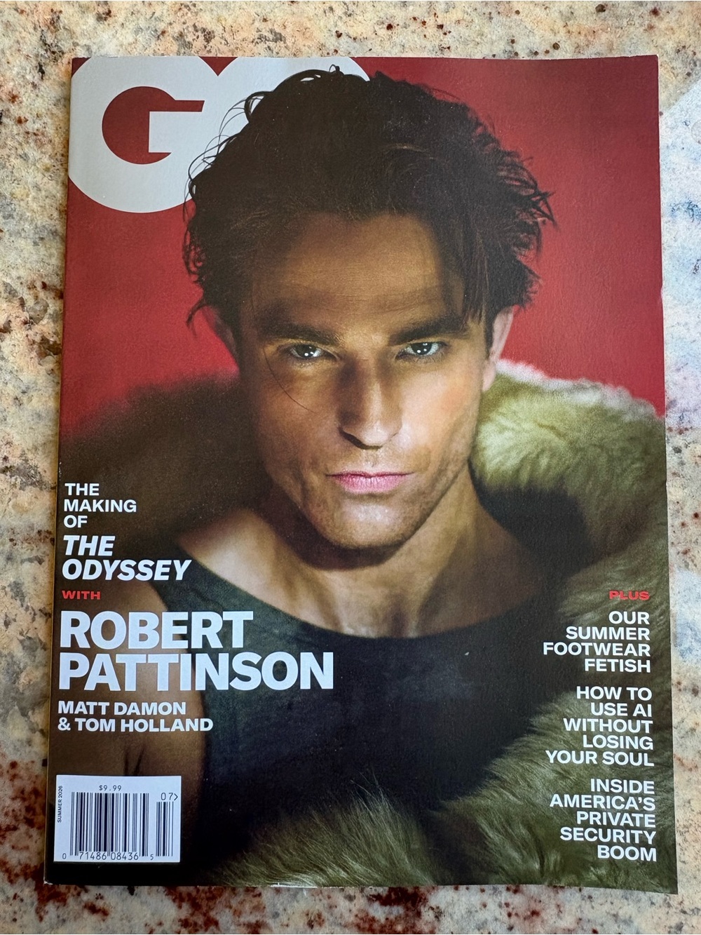 GQ Magazine Mag  Christopher Nolan The Odyssey Robert Pattinson 2026 tom holland